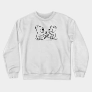 Teddy giving teddy a teddy Crewneck Sweatshirt